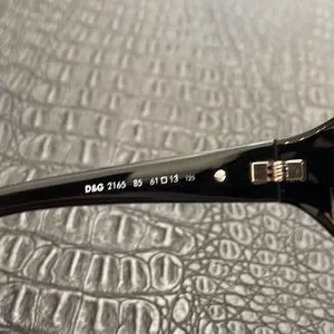 Dolce Gabbana Sunglasses Black with Silver and Diamonds on side #2165 B5 61 13 Dolce & Gabbana | Accessories | Dolce Gabbana Sunglasses  main image 3
